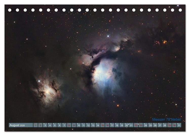 Produktbild: Deep Sky Kalender (Tischkalender 2026 DIN A5 quer), CALVENDO Monatskalender