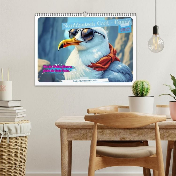 Produktbild: Norddeutsch Cool - Comic (Wandkalender 2027 DIN A3 quer), CALVENDO Monatskalender