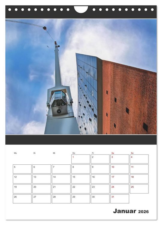 Produktbild: Wahrzeichen Elphi (Wandkalender 2026 DIN A4 hoch), CALVENDO Monatskalender
