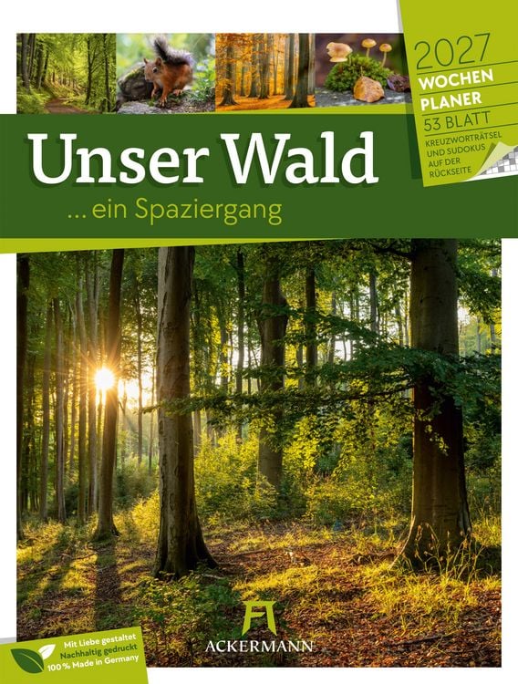Produktbild: Unser Wald Wochenplaner Kalender 2027
