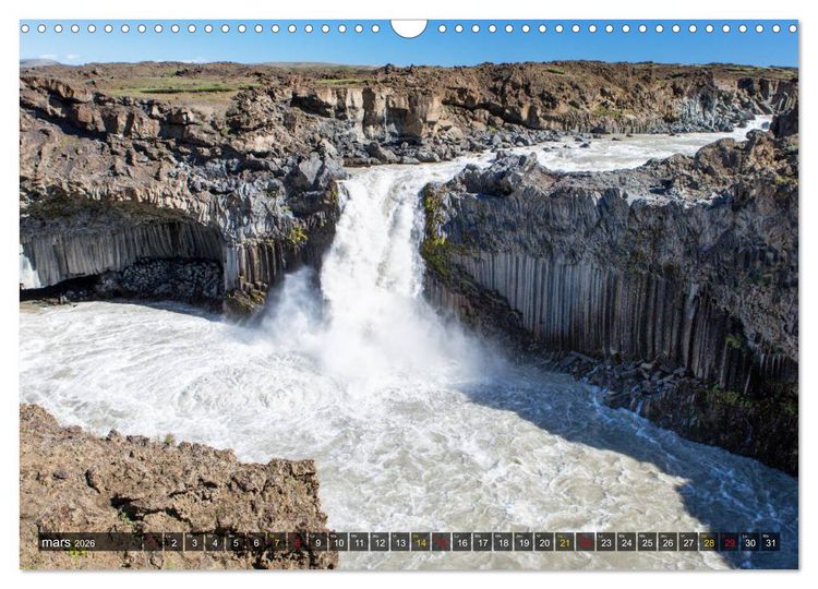 Produktbild: Islande &icirc;le de merveilles naturelles (Calendrier mural 2026 DIN A3 vertical), CALVENDO calendrier mensuel