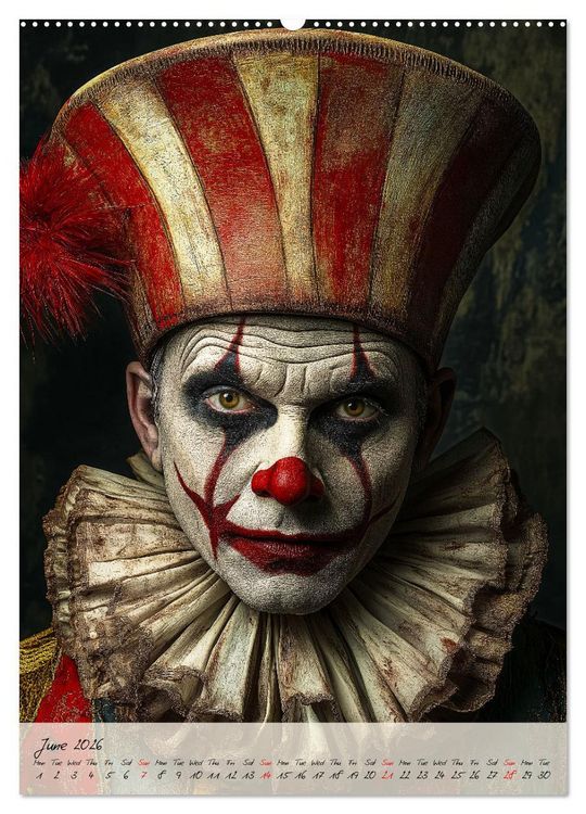 Produktbild: Circus Faces (Wall Calendar 2026 DIN A2 portrait), CALVENDO 12 Month Wall Calendar