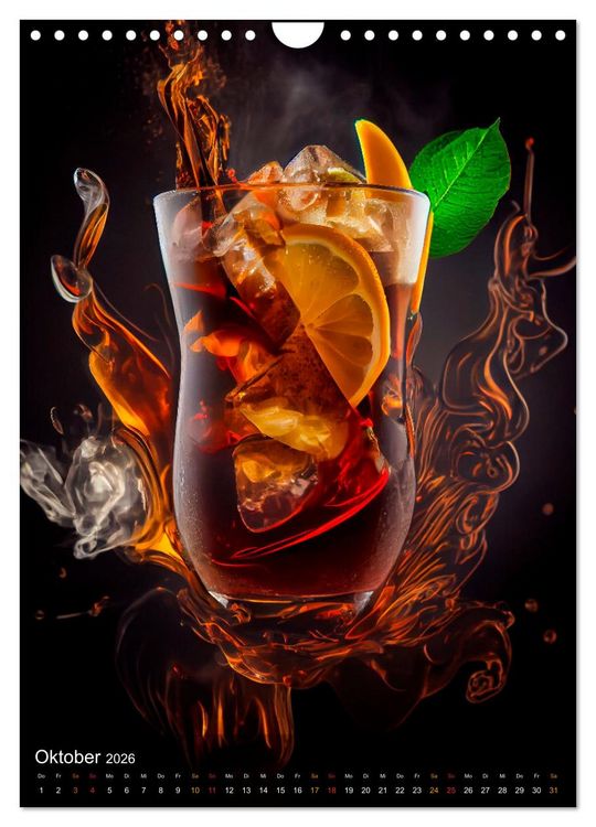Produktbild: Cocktails - Bew&auml;hrter Genuss neu interpretiert (Wandkalender 2026 DIN A4 hoch), CALVENDO Monatskalender