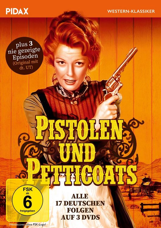 Produktbild: Pistolen und Petticoats / Alle 17 deutsch synchronisierten + 3 NIE GEZEIGTE FOLGEN der Westernserie (Pidax Western-Klassiker) [3 DVDs]