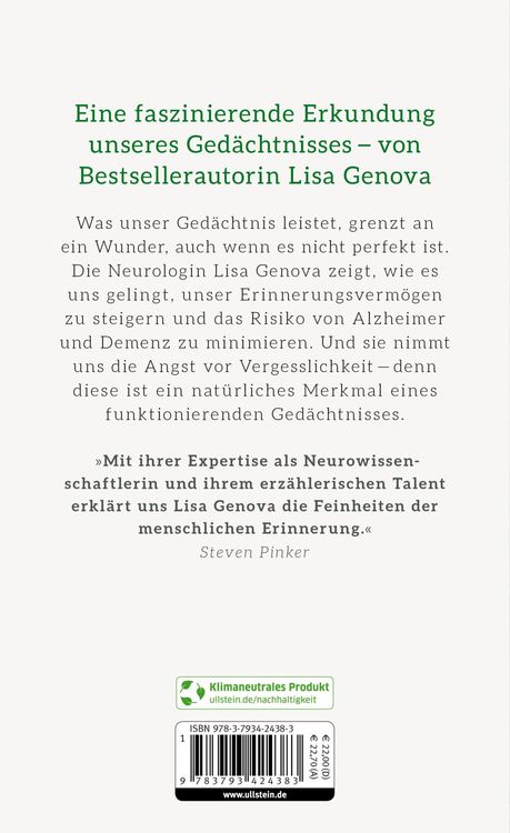 Produktbild: Die Gabe der Erinnerung und die Kunst des Vergessens