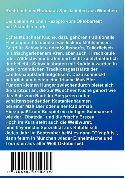 Produktbild: Kochbuch der Brauhaus Spezialit&auml;ten aus M&uuml;nchen