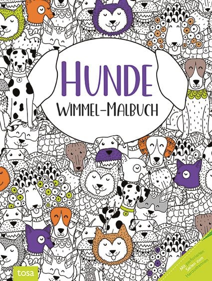 Produktbild: Hunde &ndash; Wimmel-Malbuch