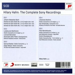 Produktbild: Hilary Hahn-The Complete Sony Recordings