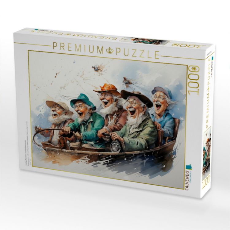 Produktbild: CALVENDO Puzzle Lustige Rentner - Achterbahnsause | 1000 Teile Lege-Gr&ouml;&szlig;e 64x48cm Foto-Puzzle f&uuml;r gl&uuml;ckliche Stunden