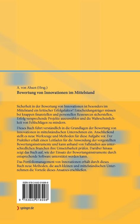 Produktbild: Bewertung von Innovationen im Mittelstand