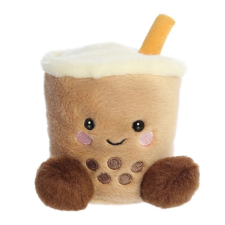 Produktbild: Aurora 33687 - Palm Pals Milky Tea Boba Soft Toy, Pl&uuml;sch, 13 cm