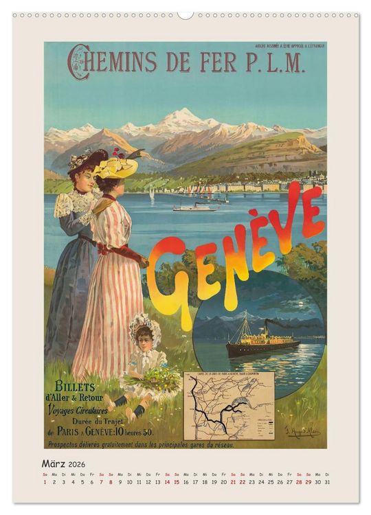 Produktbild: Die goldene &Auml;ra des Reisens (Wandkalender 2026 DIN A2 hoch), CALVENDO Monatskalender