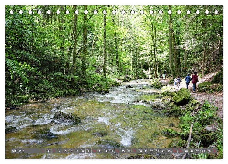 Produktbild: Schwarzwald-Wanderungen (Tischkalender 2026 DIN A5 quer), CALVENDO Monatskalender
