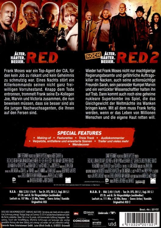 R.E.D. - Älter. Härter. Besser/R.E.D. 2 - Collector's Edition [2 DVDs]