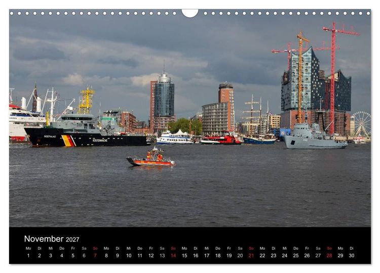 Produktbild: Auslaufparade des Hamburger Hafengeburtstages (Wandkalender 2027 DIN A3 quer), CALVENDO Monatskalender