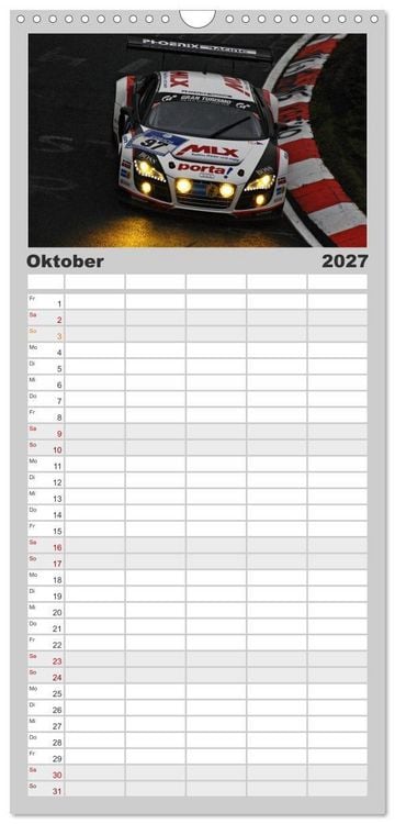 Produktbild: Familienplaner 2027 - SPORTWAGEN DTM und FIA GT mit 5 Spalten (Wandkalender, 21 x 45 cm) CALVENDO
