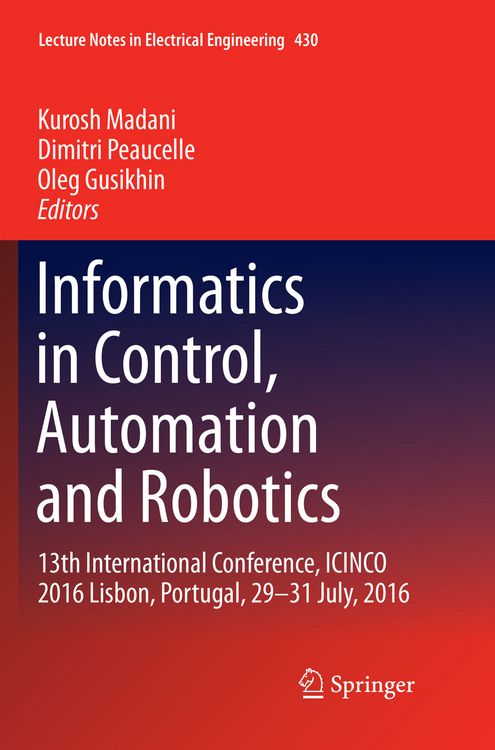 Produktbild: Informatics in Control, Automation and Robotics