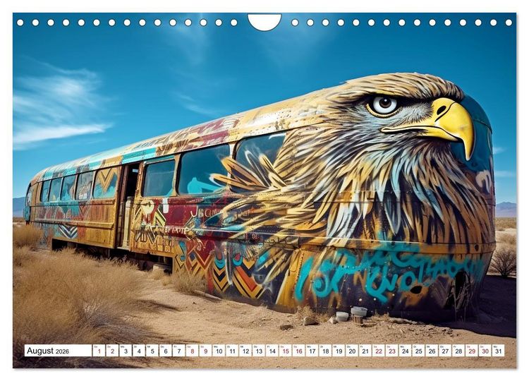 Produktbild: Street Art Graffiti (Wandkalender 2026 DIN A4 quer), CALVENDO Monatskalender