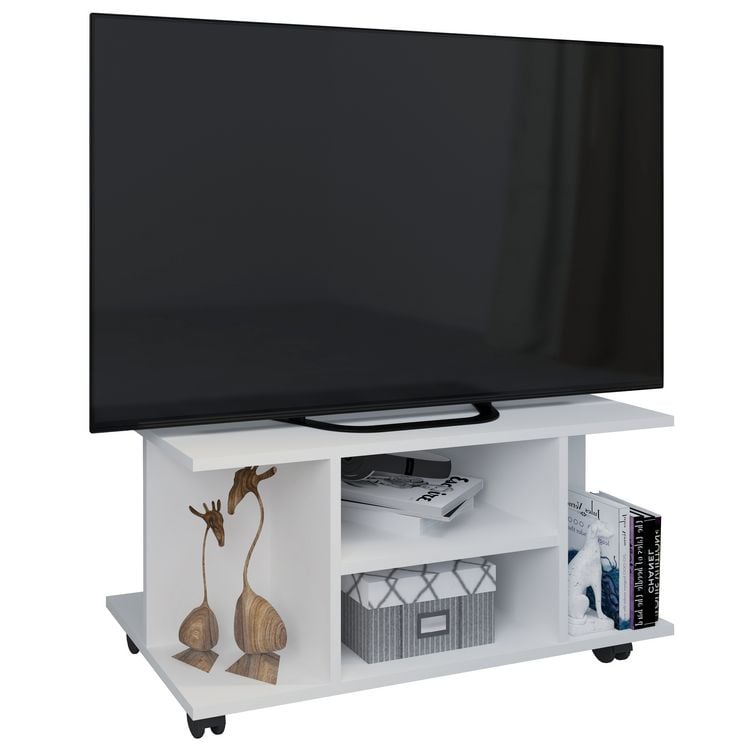 Produktbild: Holz TV Lowboard Fernsehregal Rollen Findalo