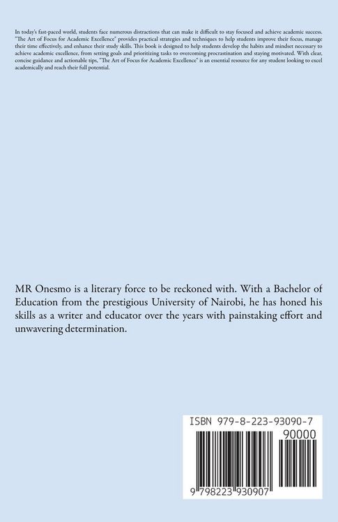 Produktbild: The Art Of Focus For Academics Excellence