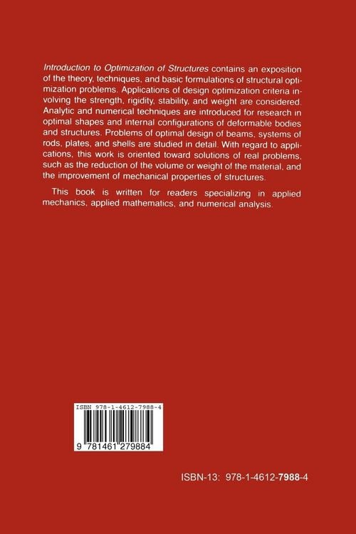 Produktbild: Introduction to Optimization of Structures