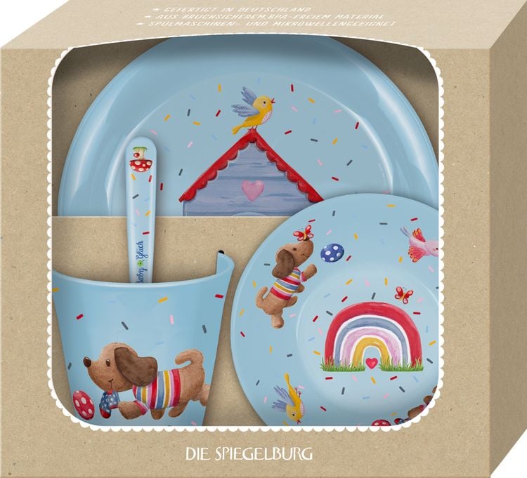 Produktbild: Geschirr Geschenkset Dackel - BabyGlück