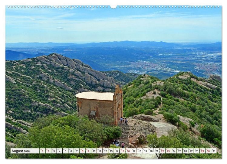 Produktbild: MONTSERRAT in Katalonien (hochwertiger Premium Wandkalender 2026 DIN A2 quer), Kunstdruck in Hochglanz