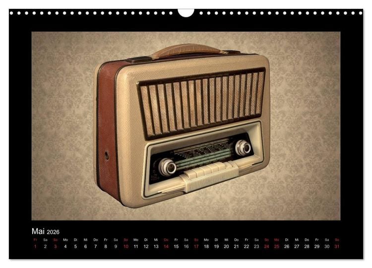 Produktbild: Dampfradios - Antike Radios mit Charme und Patina (Wandkalender 2026 DIN A3 quer), CALVENDO Monatskalender