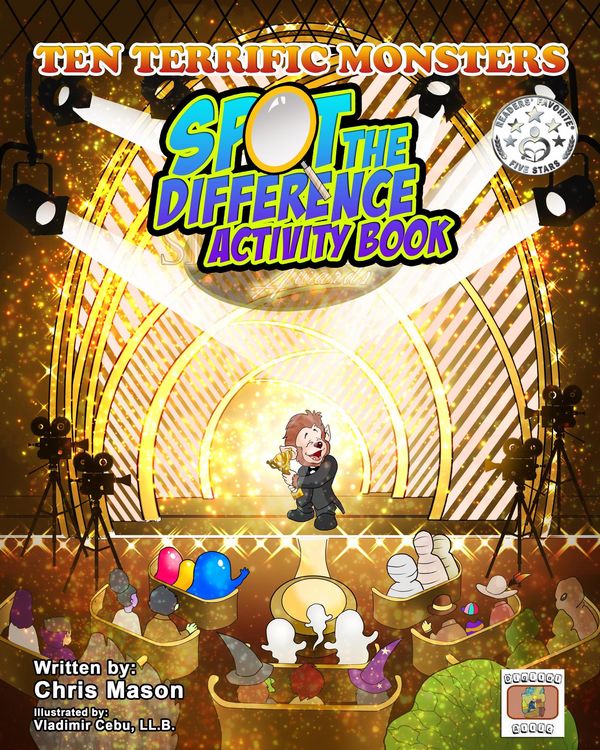 Produktbild: Ten Terrific Monsters Spot the Difference Activity Book (Willie and Company, #5)