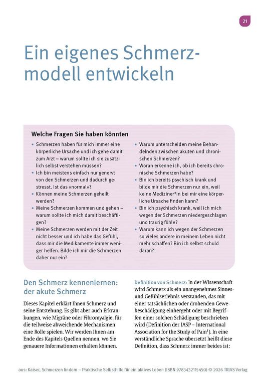 Produktbild: Schmerzen lindern - Praktische Selbsthilfe f&uuml;r ein aktives Leben