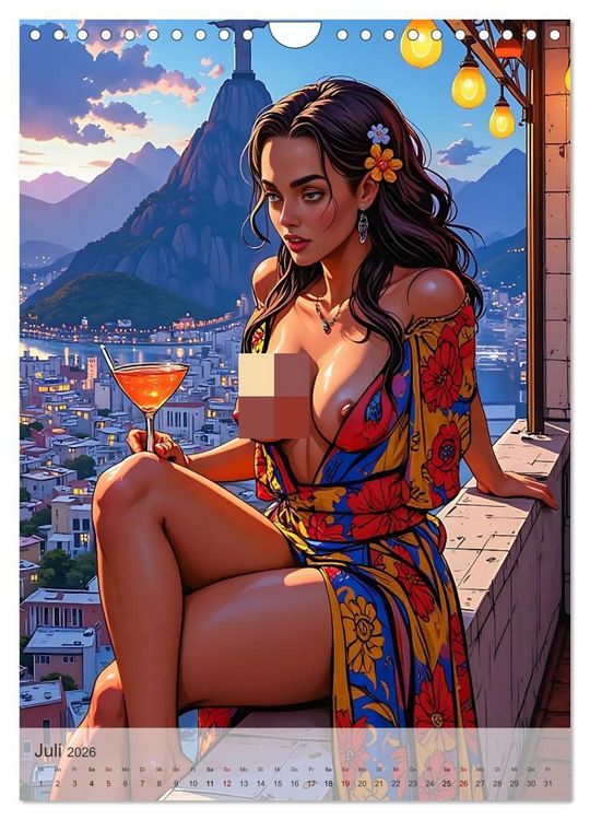 Produktbild: Spicy World - Sonne, Lust und Rio de Janeiro (Wandkalender 2026 DIN A4 hoch), CALVENDO Monatskalender