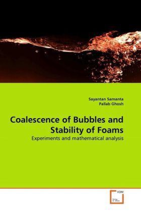 Produktbild: Samanta, S: Coalescence of Bubbles and Stability of Foams