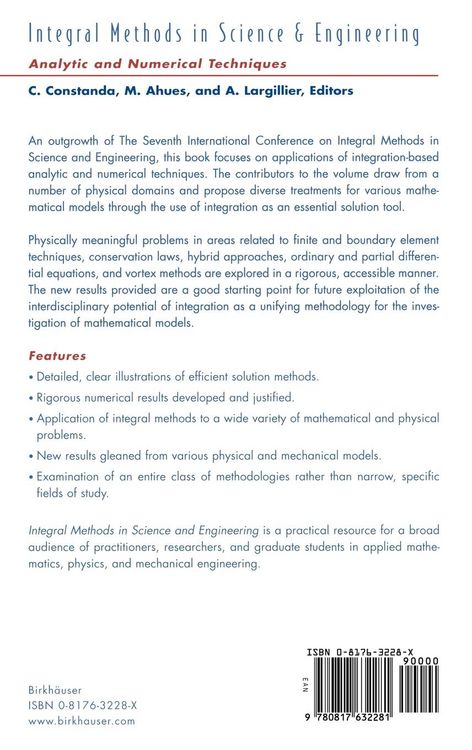 Produktbild: Integral Methods in Science and Engineering