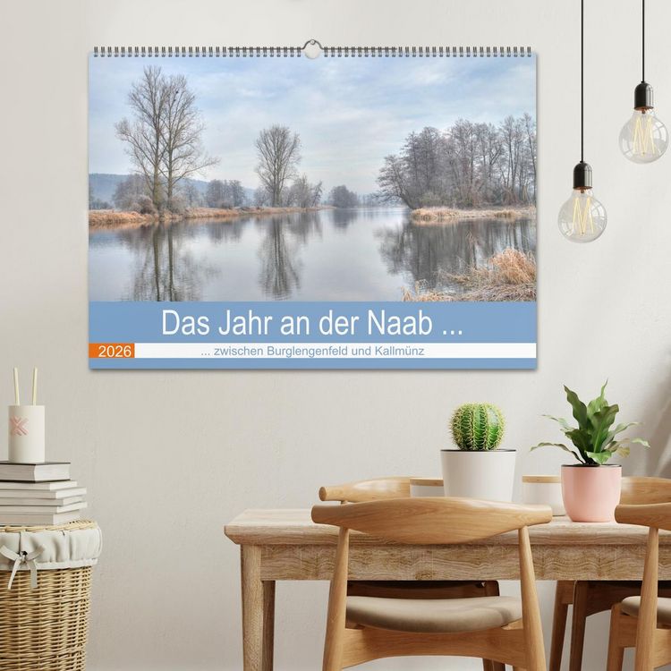 Produktbild: Das Jahr an der Naab zwischen Burglengenfeld und Kallm&uuml;nz (Wandkalender 2026 DIN A2 quer), CALVENDO Monatskalender