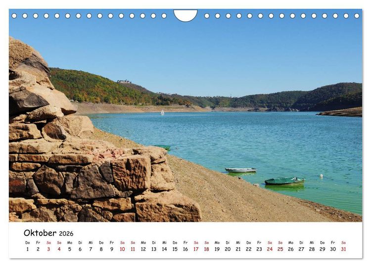 Produktbild: Der Edersee - Das Paradies in Nordhessen (Wandkalender 2026 DIN A4 quer), CALVENDO Monatskalender