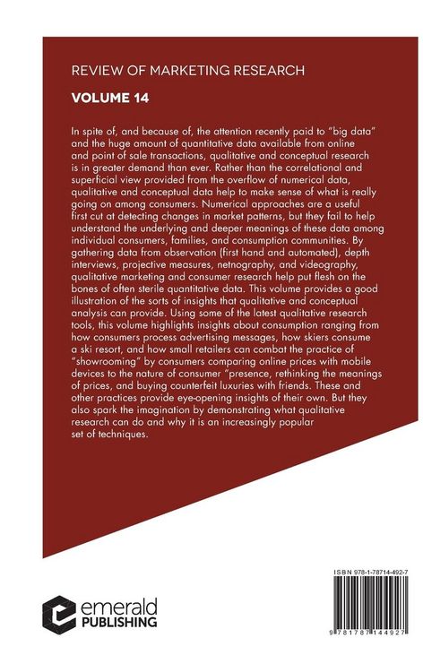 Produktbild: Qualitative Consumer Research