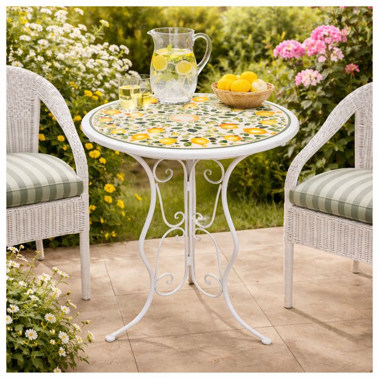 Produktbild: HTI-Living Gartentisch Menton Wei&szlig; Gartentisch Menton Wei&szlig;