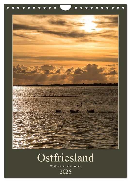 Produktbild: Ostfriesland - Westermarsch und Norden (Wandkalender 2026 DIN A4 hoch), CALVENDO Monatskalender