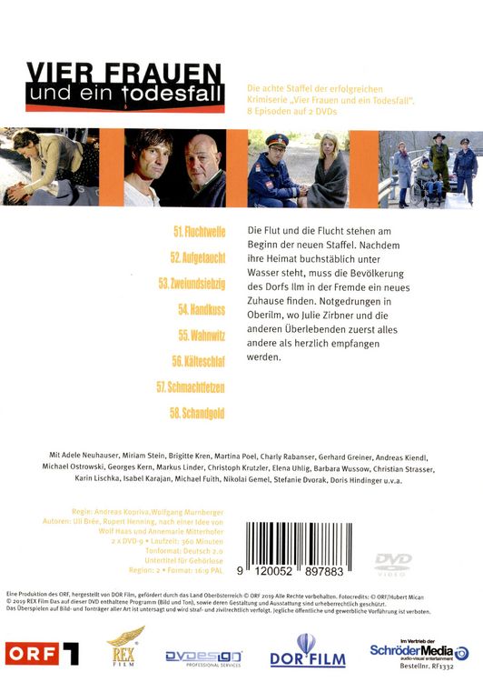 Produktbild: Vier Frauen und ein Todesfall - Staffel 8 [2 DVDs]
