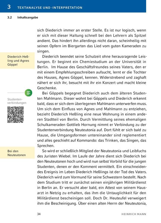 Produktbild: Der Untertan von Heinrich Mann - Textanalyse und Interpretation