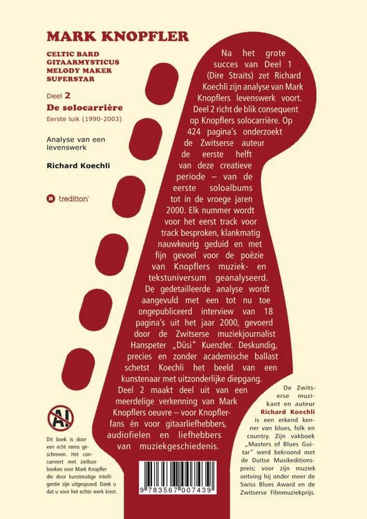 Produktbild: Mark Knopfler (Deel 2, De solocarri&egrave;re - Eerste luik) - het 424 pagina's tellende boek