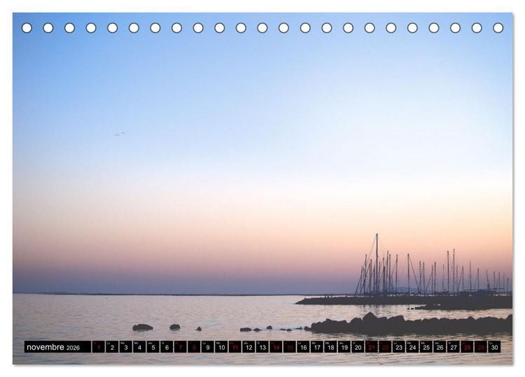 Produktbild: R&ecirc;veries en M&eacute;diterran&eacute;e (Calendrier de bureau 2026 DIN A5 vertical), CALVENDO calendrier mensuel