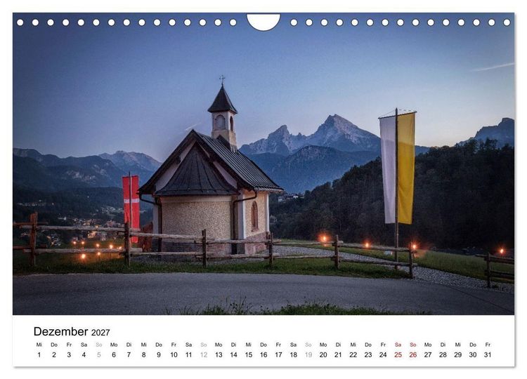 Produktbild: Berchtesgadener Land - Wanderhighlights in Bayern (Wandkalender 2027 DIN A4 quer), CALVENDO Monatskalender