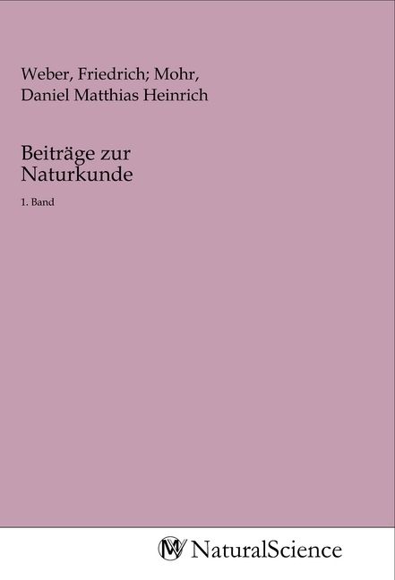 Produktbild: Beitr&auml;ge zur Naturkunde