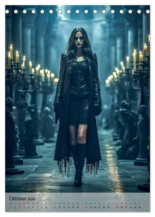 Produktbild: Gothic ist cool (Tischkalender 2026 DIN A5 hoch), CALVENDO Monatskalender