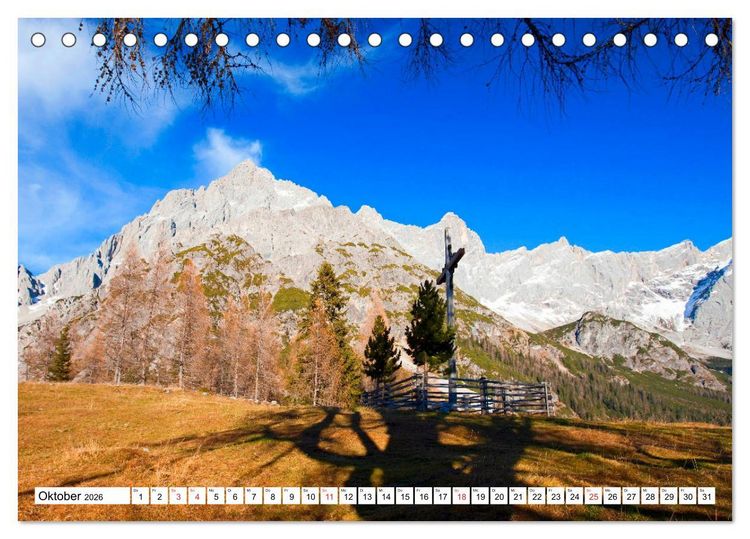 Produktbild: Gr&uuml;&szlig;e aus Filzmoos (Tischkalender 2026 DIN A5 quer), CALVENDO Monatskalender