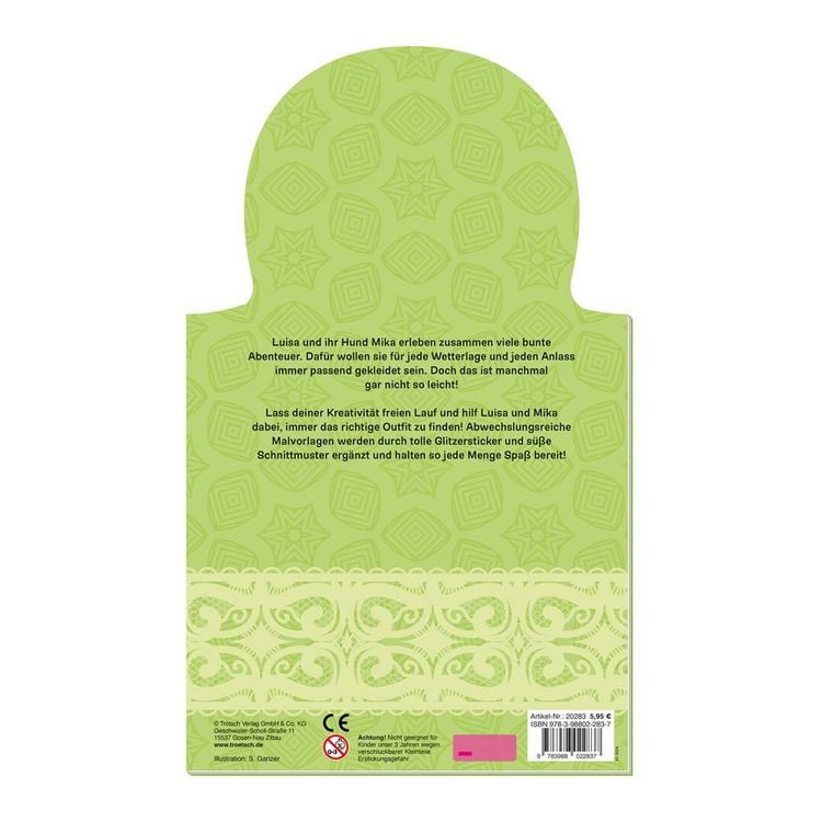 Produktbild: Tr&ouml;tsch Besch&auml;ftigungsbuch Malbuch Stickerbuch Meine liebste Anziehpuppe