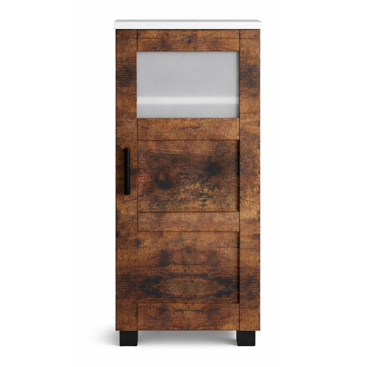 Produktbild: Holz Badschrank Midischrank Nilari 70 x 38 x 28 cm