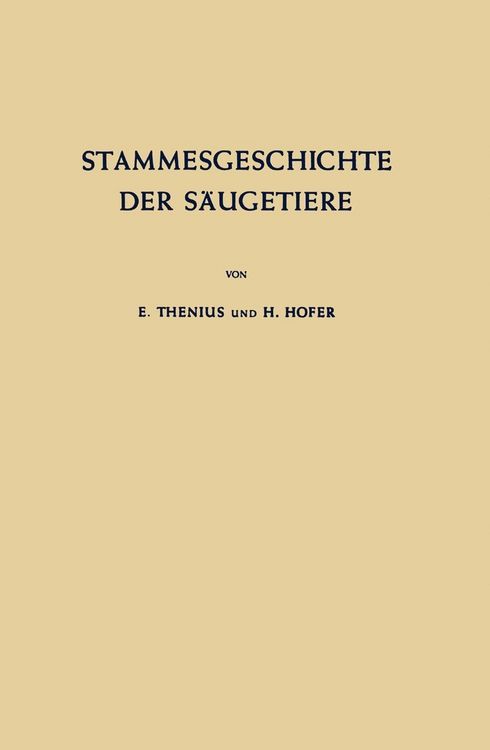 Produktbild: Stammesgeschichte der S&auml;ugetiere