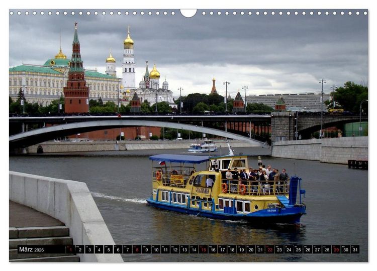 Produktbild: Weltmetropole Moskau (Wandkalender 2026 DIN A3 quer), CALVENDO Monatskalender